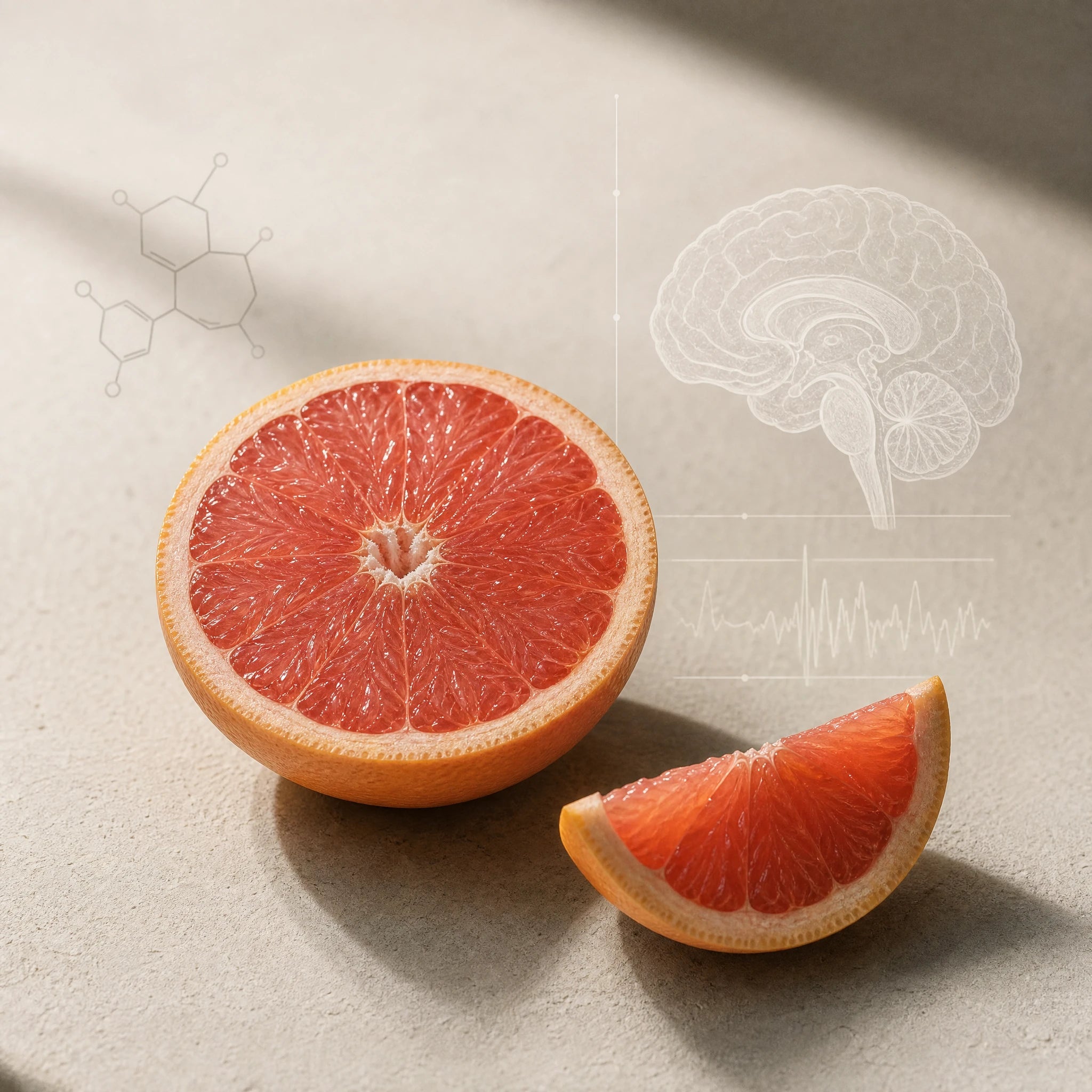 Pink Grapefruit, aufgeschnitten