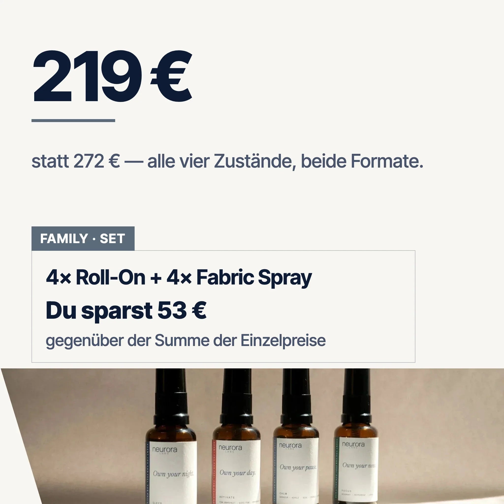 Family-Set 219 € statt 272 €: du sparst 53 €