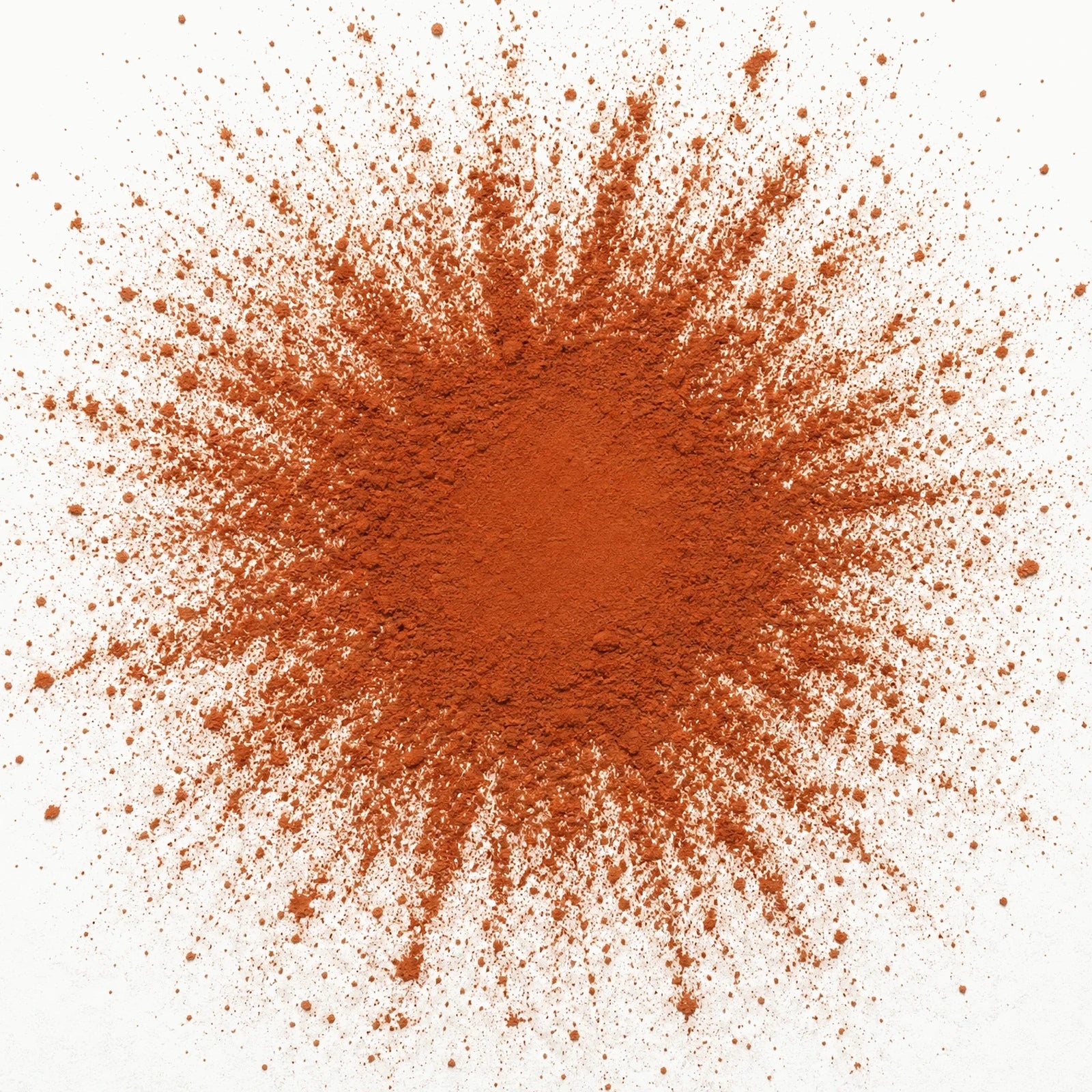 ACTIVATE Zustandsfarbe: gebrannte Sienna, Pigmentfunke auf Papier